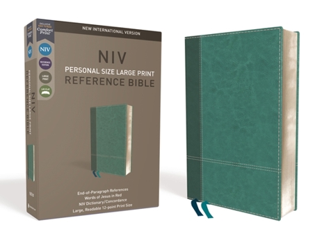 Imitation Leather NIV, Personal Size Reference Bible, Large Print, Imitation Leather, Blue, Red Letter Edition, Comfort Print [Large Print] Book