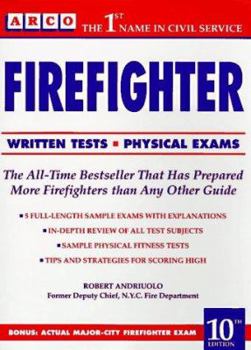 Paperback Arco Firefighter: Written Tests-Physical Exams Book