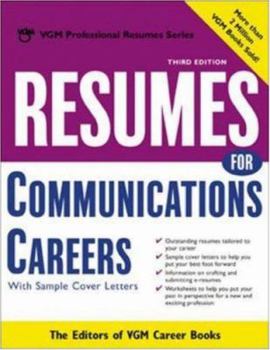 Paperback Resumes for Communications Careers: With Sample Cover Letters Book