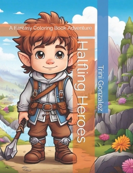 Paperback Halfling Heroes: A Fantasy Coloring Book Adventure Book