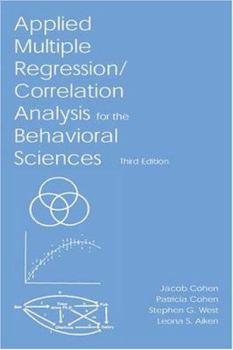 Hardcover Applied Multiple Regression/Correlation Analysis for the Behavioral Sciences Book