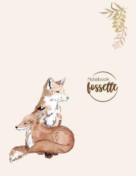 Notebook: Fox in love cover and Dot Graph Line Sketch pages, Extra large (8.5 x 11) inches, 110 pages, White paper, Sketch, Draw and Paint