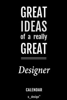 Calendar for Designers / Designer: Everlasting Calendar / Diary / Journal (365 Days / 3 Days per Page) for notes, journal writing, event planner, quotes & personal memories