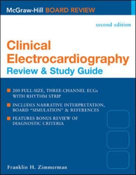 Paperback Clinical Electrocardiography: Review and Study Guide Book