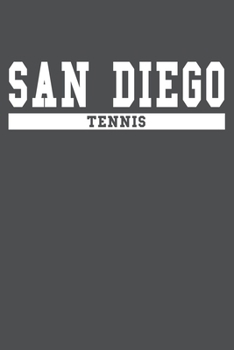 Paperback San Diego Tennis: American Campus Sport Lined Journal Notebook Book