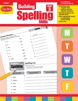Paperback Building Spelling Skills, Grade 3 Teacher Edition Book