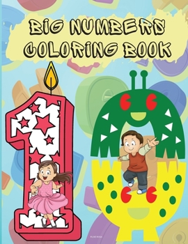 Paperback Big Numbers Coloring Book