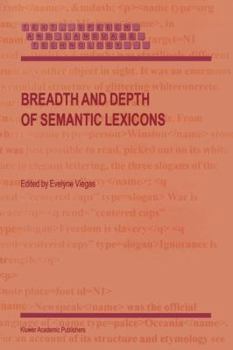 Paperback Breadth and Depth of Semantic Lexicons Book