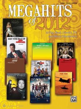 Paperback Megahits of 2012: Piano/Vocal/Guitar Book