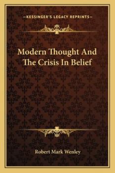 Paperback Modern Thought And The Crisis In Belief Book