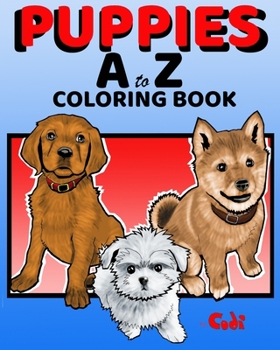 Paperback PUPPIES A to Z COLORING BOOK