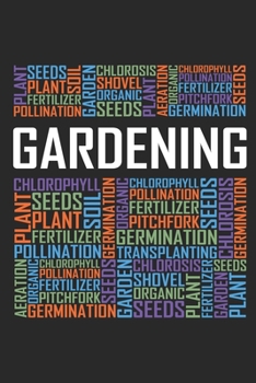 Gardening Words: 6x9 Ruled Notebook, Journal, Daily Diary, Organizer, Planner