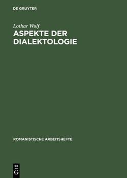 Hardcover Aspekte der Dialektologie [German] Book