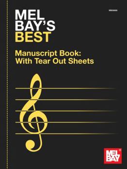 Paperback Mel Bay's Best Manuscript Book with Tear Out Sheets-12 Stave Book