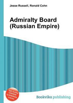 Paperback Admiralty Board (Russian Empire) Book