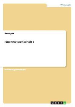 Paperback Finanzwissenschaft I [German] Book