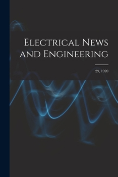 Paperback Electrical News and Engineering; 29, 1920 Book