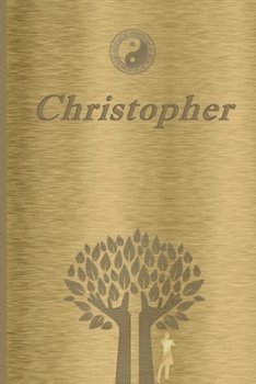 Christopher: Personalized Name Journal/Notebook for Men - Masculine Metal-look Cover with Lined Writing Pages