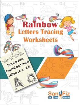 Paperback Rainbow Letters Tracing Worksheets Book
