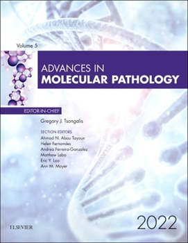 Hardcover Advances in Molecular Pathology: Volume 5-1 Book