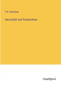 Paperback Herrschaft und Priesterthum [German] Book