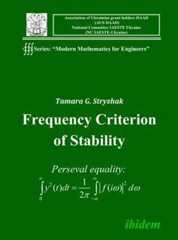 Paperback Frequency Criterion of Stability. Book