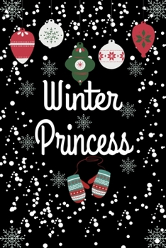 Paperback Winter Princess: Christmas Matching Family Christmas Gift Notebooks snow Cover Blush Notes 6x9 100 noBleed Book