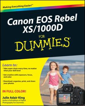 Paperback Canon EOS Rebel XS/1000D for Dummies Book