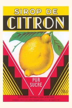 Paperback Vintage Journal Lemon Syrup Label Book