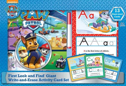 PAW Patrol First Look and Find and Giant Write-and-Erase Activity Card Box Set (9781503722958)-PI Kids