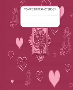 Paperback Composition Notebook: Valentines Notebook, Wide Ruled School Notebook, Homes School Notebook, Gift for Kids, Students, Teens, 7.5 x 9.25 inc Book