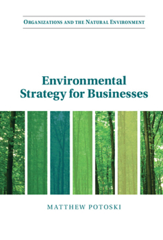 Hardcover Environmental Strategy for Businesses Book