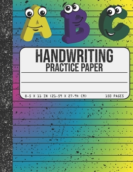 Paperback Handwriting Practice Paper: Dotted Mid-lines 150 Pages Uppercase and Lowercase Writing Sheets Notebook For Kids (Kindergarten To 3rd Grade Student Book