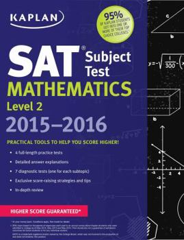 Paperback Kaplan SAT Subject Test Mathematics Level 2 2015-2016 (Kaplan Test Prep) Book