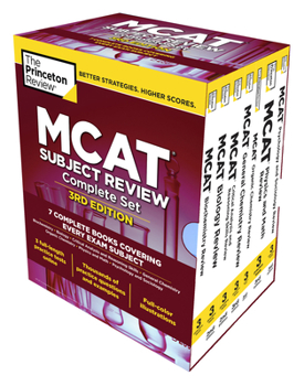 Paperback The Princeton Review MCAT Subject Review Complete Box Set, 3rd Edition: 7 Complete Books + 3 Online Practice Tests Book