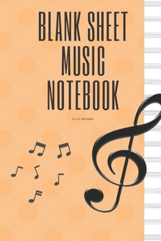 Paperback Blank Sheet Music Notebook Book