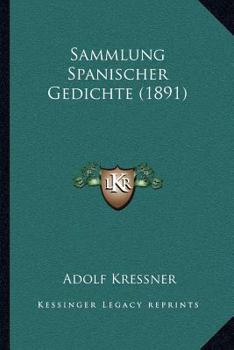Paperback Sammlung Spanischer Gedichte (1891) Book