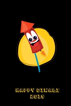 Happy Diwali 2019: Thoughtful Diwali Gift, Lined Blank Notebook, Mandala Back Cover, 6 x 9, 120 White Color Pages, Matte Finish Cover