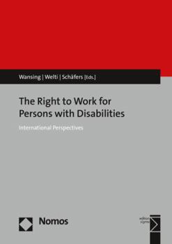 Paperback The Right to Work for Persons with Disabilities: International Perspectives Book