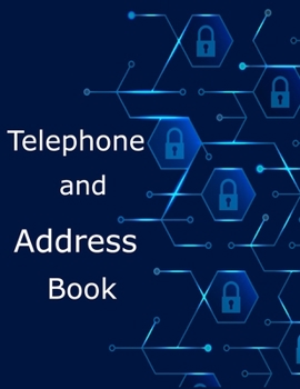 Paperback Telephone and Address Book: Telephone and Address Book [Large Print] Book
