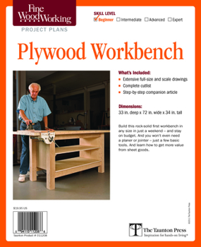 Paperback Fine Woodworking's Plywood Workbench Plan Book