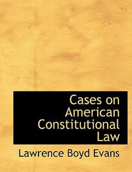 Hardcover Cases on American Constitutional Law Book