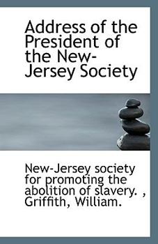 Paperback Address of the President of the New-Jersey Society Book