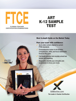 Paperback FTCE Art K-12 Sample Test Book