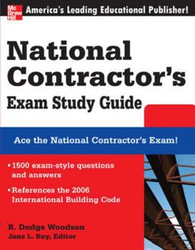 Paperback National Contractor's Exam Study Guide Book