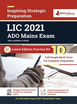 Paperback LIC ADO Mains Exam 2021 10 Mock Tests For Complete Preparation Book