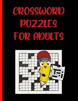 Paperback Crossword Puzzles For Adults: 95 Crosswords Activity Puzzle Book With Solutions, 8.5" x 11" Paperback, Glossy Cover Book
