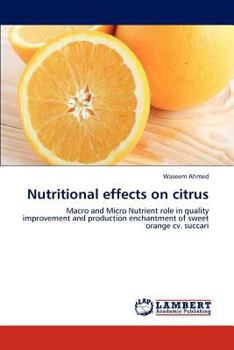 Paperback Nutritional Effects on Citrus Book