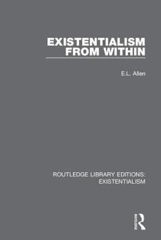 Hardcover Existentialism from Within Book