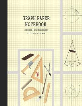 Paperback Graph Paper Notebook: Quad Ruled, Grid Paper Notebook, Graph Paper Composition Books (Large 8.5 x 11) Cream Book